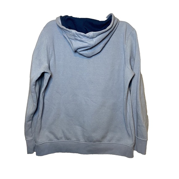 Lincoln Outfitters 1/2 Zip Hoodie Women Blue Kangaroo Pocket Large (12/14) - Picture 3 of 8